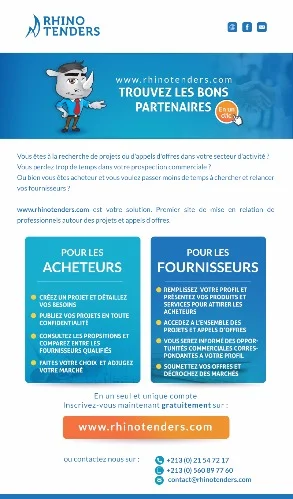 Rhinotenders. Appels d'offres et demandes d'achats en Algérie