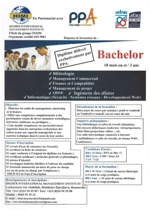 Formations pour la session septembre 2022