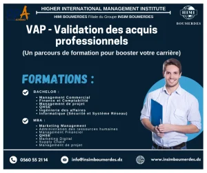 VAP – Validation des acquis professionnels  (Un parcours de formation pour booster votre carrière