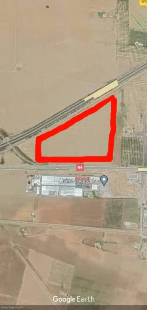 بيع ارض صالحة لبناء مصنع او بناء مشاريع سكنية